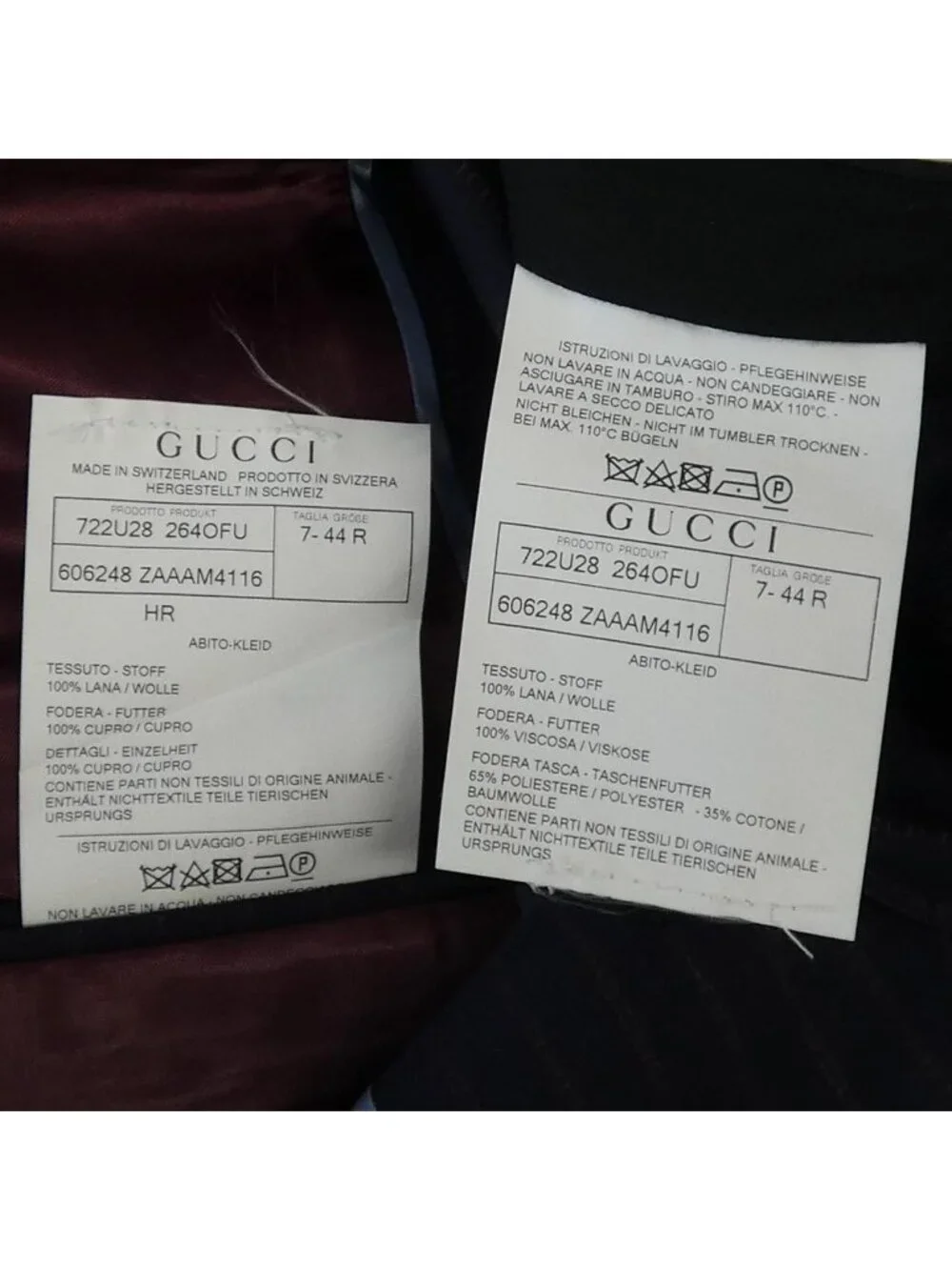 Gucci Zaaam Suit Navy
